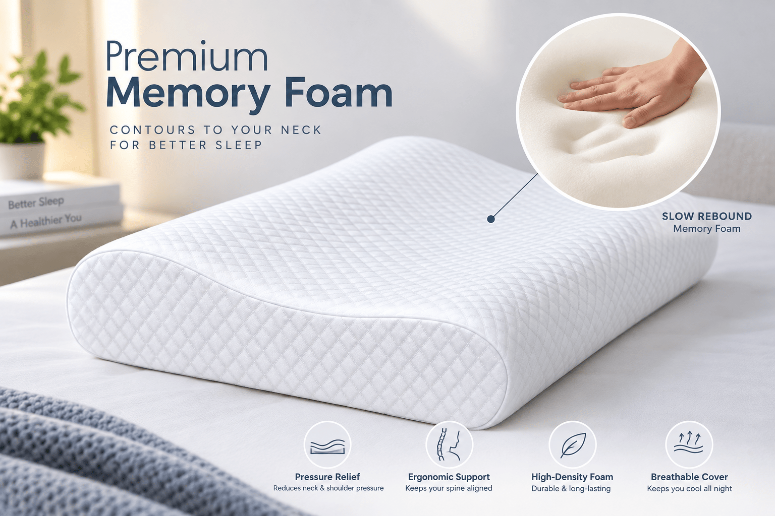 RA7A Memory Foam Pillow